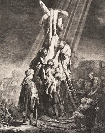 The Descent from the Cross (Second Plate) Rembrandt